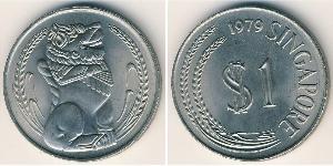 1 Dollar Singapur Kupfer/Nickel 