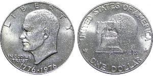 1 Dollar Vereinigten Staaten von Amerika (1776 - ) Kupfer/Nickel Dwight  Eisenhower (1890-1969)