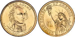 1 Dollar Vereinigten Staaten von Amerika (1776 - ) Kupfer/Zink John Adams (1735-1826)