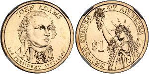 1 Dollar Vereinigten Staaten von Amerika (1776 - ) Kupfer/Zink John Adams (1735-1826)