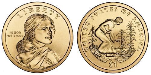 1 Dollar Vereinigten Staaten von Amerika (1776 - ) Kupfer/Zink 