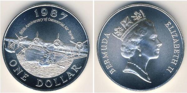1 Dollar Bermuda Silber Elizabeth II (1926-2022)