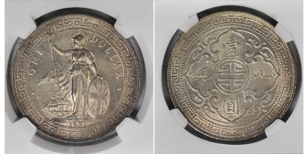 1 Dollar Britisches Weltreich (1497 - 1949) / Hongkong Silber 