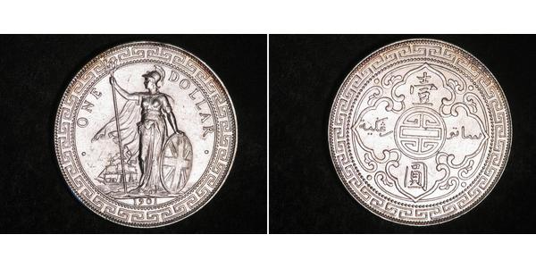 1 Dollar Britisches Weltreich (1497 - 1949) / Hongkong Silber 