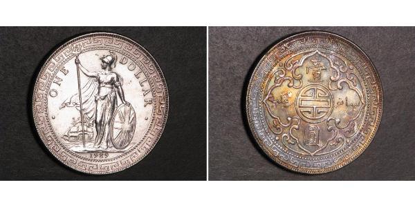 1 Dollar Britisches Weltreich (1497 - 1949) / Hongkong Silber 