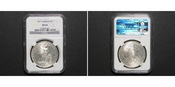 1 Dollar Britisches Weltreich (1497 - 1949) / Hongkong Silber 