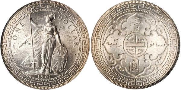 1 Dollar Britisches Weltreich (1497 - 1949) / Hongkong Silber 