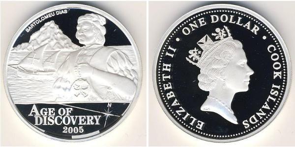 1 Dollar Cookinseln Silber 