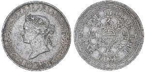 1 Dollar Hongkong Silber Eduard VII (1841-1910)