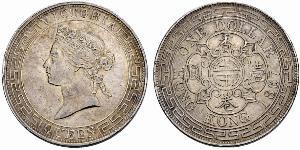 1 Dollar Hongkong Silber Eduard VII (1841-1910)