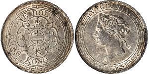 1 Dollar Hongkong Silber Eduard VII (1841-1910)