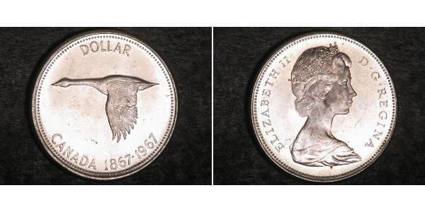 1 Dollar Kanada Silber Elizabeth II (1926-2022)