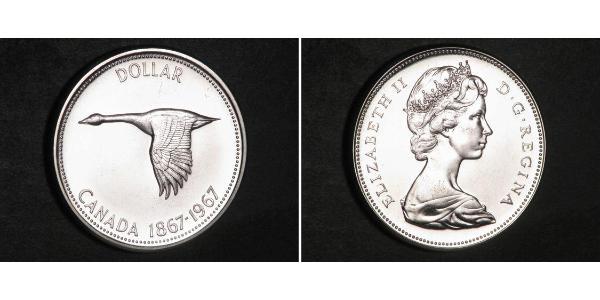 1 Dollar Kanada Silber Elizabeth II (1926-2022)