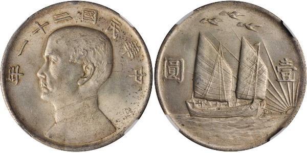 1 Dollar Volksrepublik China Silber 