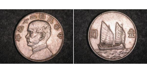 1 Dollar Volksrepublik China Silber 