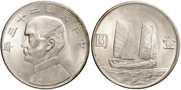 1 Dollar Volksrepublik China Silber 