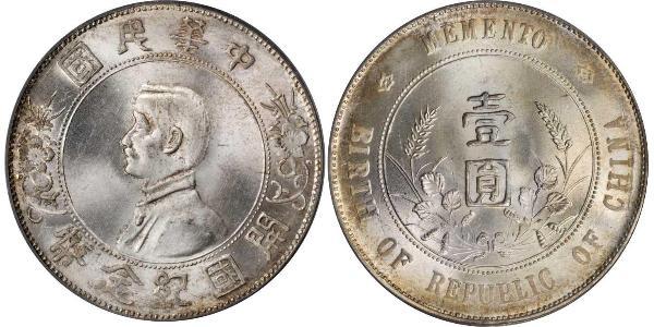 1 Dollar Volksrepublik China Silber 