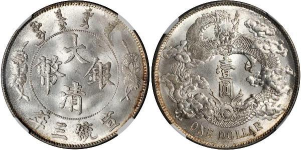 1 Dollar Volksrepublik China Silber 