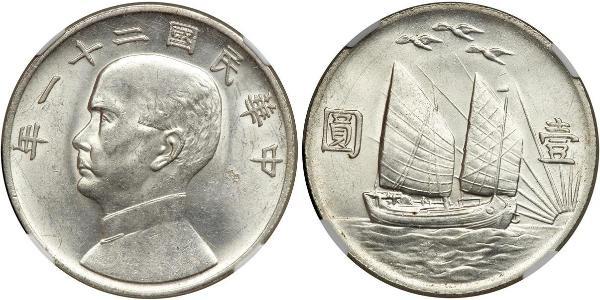 1 Dollar Volksrepublik China Silber 