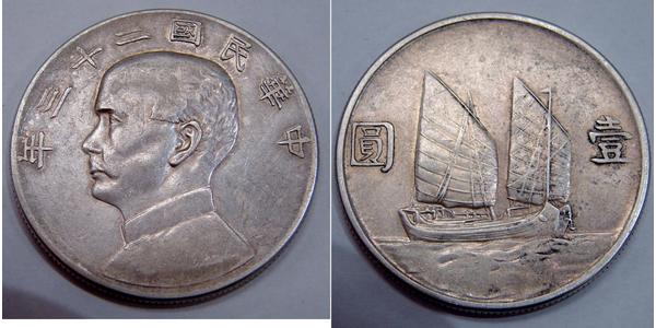 1 Dollar Volksrepublik China Silber 