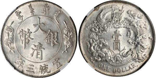 1 Dollar Volksrepublik China Silber 
