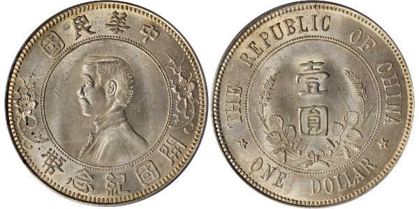 1 Dollar Volksrepublik China Silber 