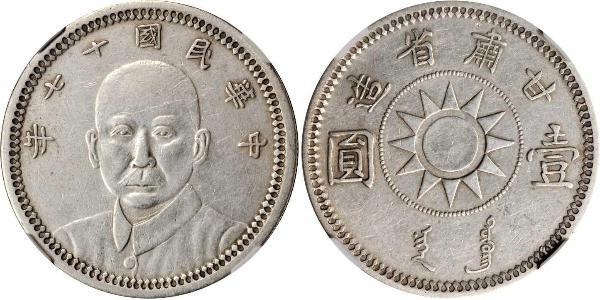 1 Dollar Volksrepublik China Silber 