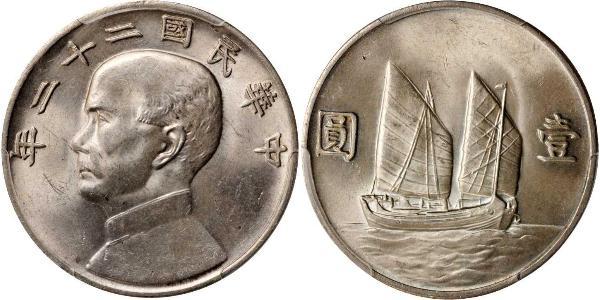1 Dollar Volksrepublik China Silber 