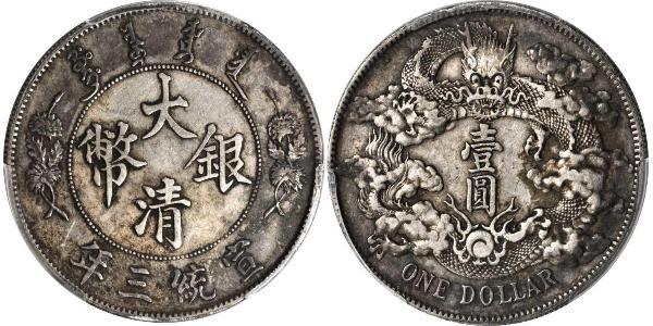 1 Dollar Volksrepublik China Silber 