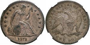 1 Dollar Vereinigten Staaten von Amerika (1776 - ) Silber/Kupfer 