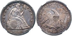 1 Dollar Vereinigten Staaten von Amerika (1776 - ) Silber/Kupfer 