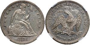 1 Dollar Vereinigten Staaten von Amerika (1776 - ) Silber/Kupfer 