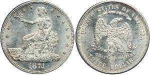 1 Dollar Vereinigten Staaten von Amerika (1776 - ) Silber/Kupfer 