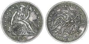 1 Dollar Vereinigten Staaten von Amerika (1776 - ) Silber/Kupfer 