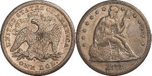 1 Dollar Vereinigten Staaten von Amerika (1776 - ) Silber/Kupfer 