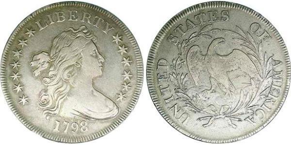 1 Dollar Vereinigten Staaten von Amerika (1776 - ) Silber/Kupfer Anne Willing Bingham (1764-1801)