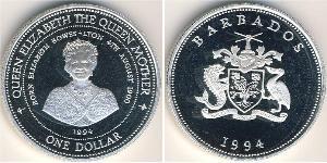1 Dollar Barbados Silver 