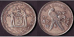 1 Dollar Belize (1981 - ) Silver 