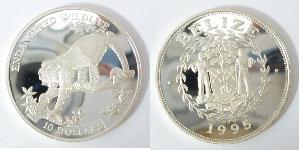 1 Dollar Belize (1981 - ) Silver 