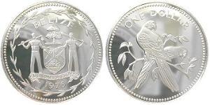 1 Dollar Belize (1981 - ) Silver 