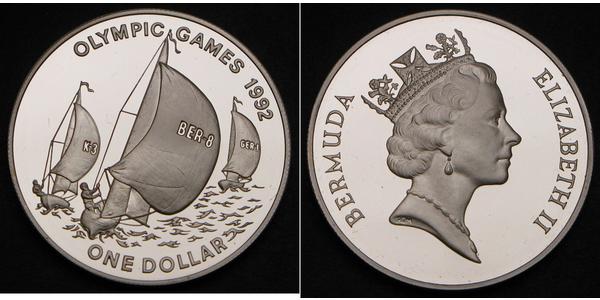 1 Dollar Bermuda Silver 