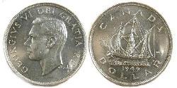 1 Dollar Canada Silver George VI (1895-1952)