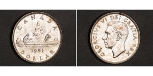 1 Dollar Canada Silver George VI (1895-1952)