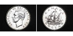 1 Dollar Canada Silver George VI (1895-1952)