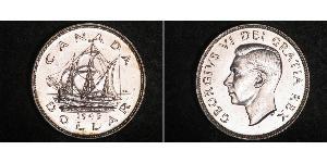 1 Dollar Canada Silver George VI (1895-1952)