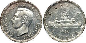 1 Dollar Canada Silver George VI (1895-1952)