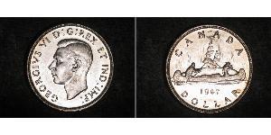 1 Dollar Canada Silver George VI (1895-1952)