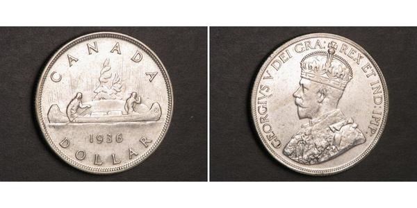 1 Dollar Canada Silver George V of the United Kingdom (1865-1936)