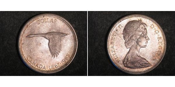 1 Dollar Canada Silver Elizabeth II (1926-2022)