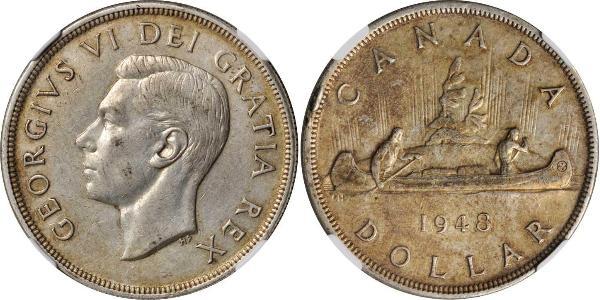 1 Dollar Canada Silver George VI (1895-1952)